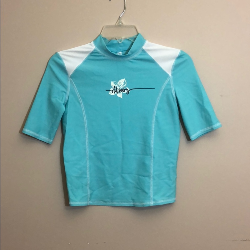 Sky blue swim shirt
